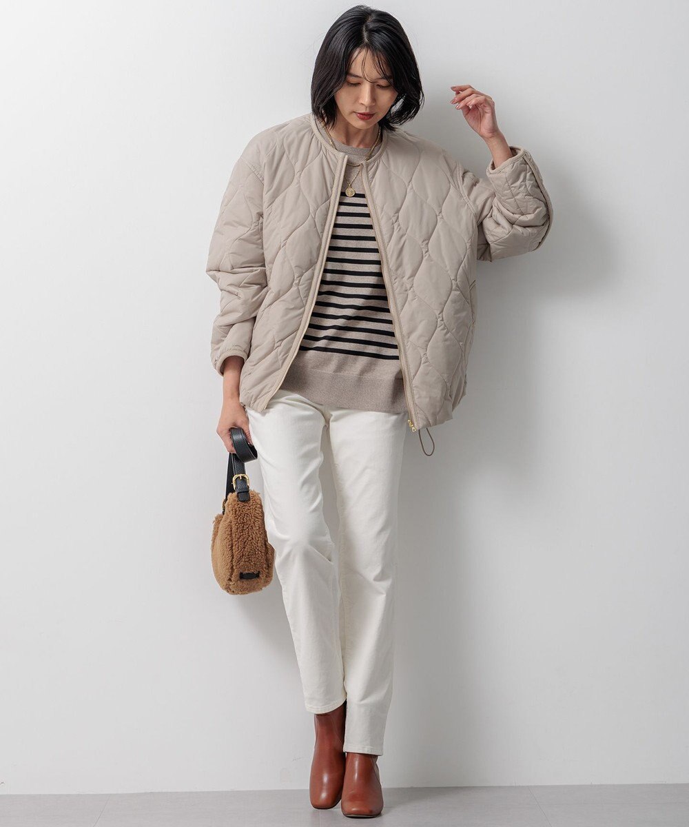 23区 L 【WEB限定カラーあり/洗える】ウーステッドウール ワイドシルエット ニット 