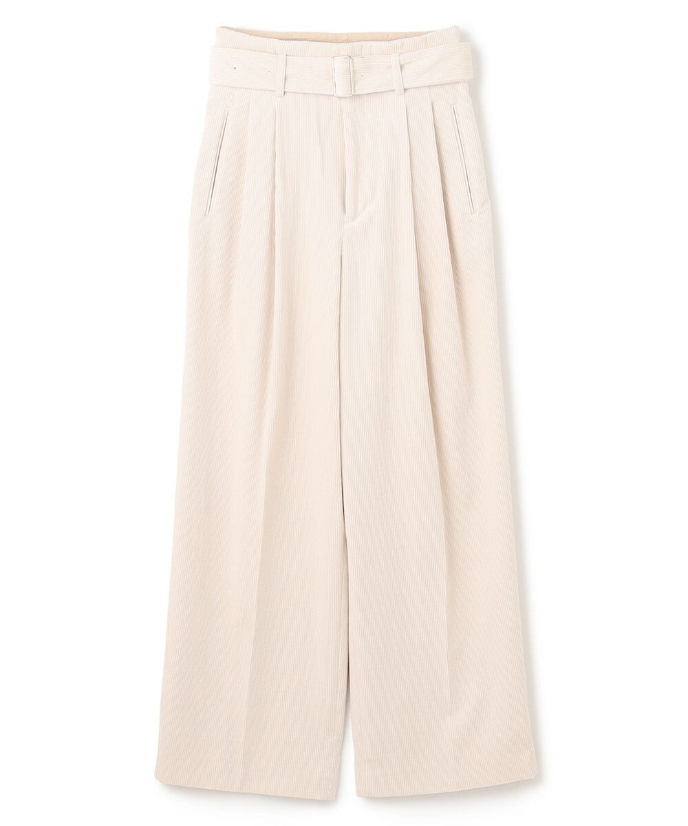 BEIGE， 【洗える】PASTEUR / ウエストベルト付きコーデュロイパンツ 