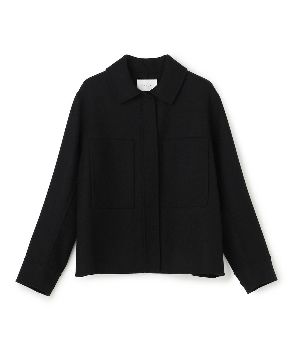 BEIGE， CHAMPIONNET / ウールメルトン シャツジャケット 