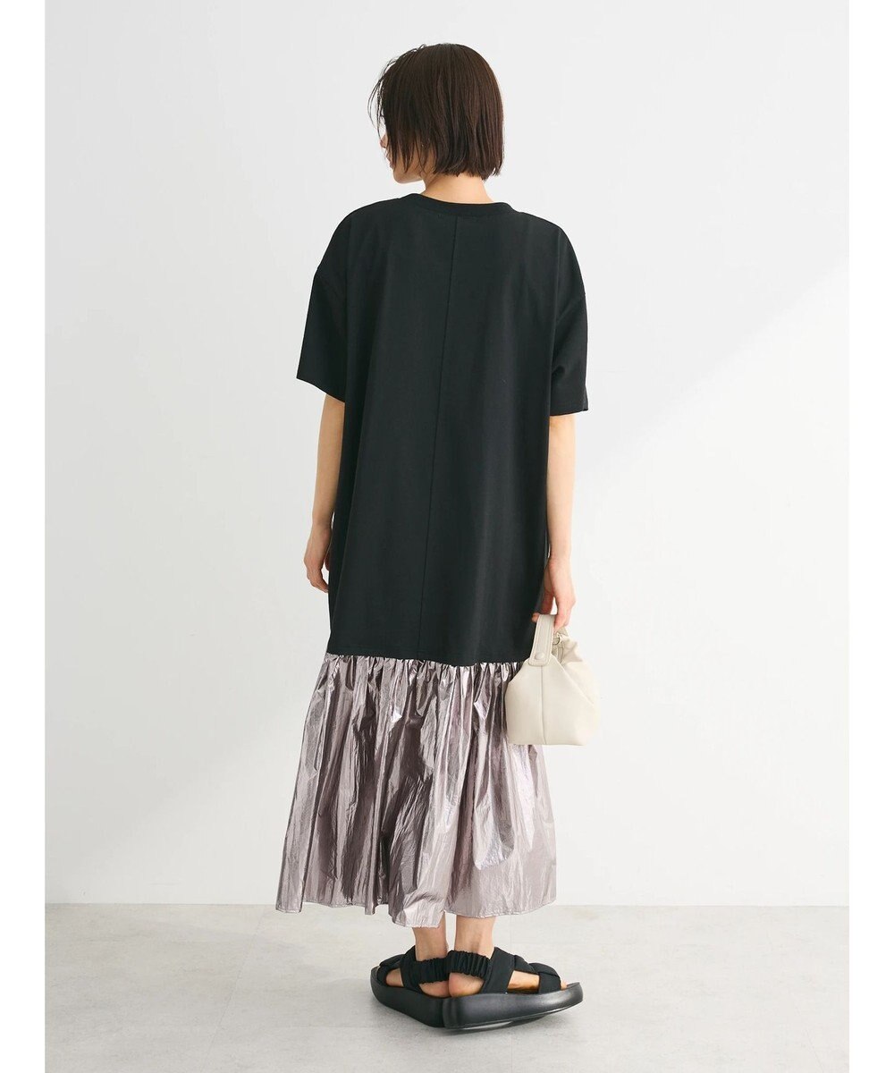 Green Parks ・ＥＬＥＮＣＡＲＥ　ＤＵＥ　メタリック切替ＴＥＥワンピ 