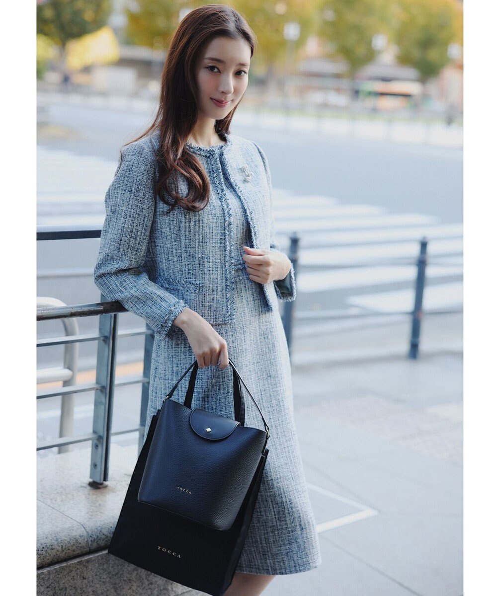 TOCCA 【A4サイズ対応・一部カラー撥水】TINY RIBBON SUBBAG サブバッグ 
