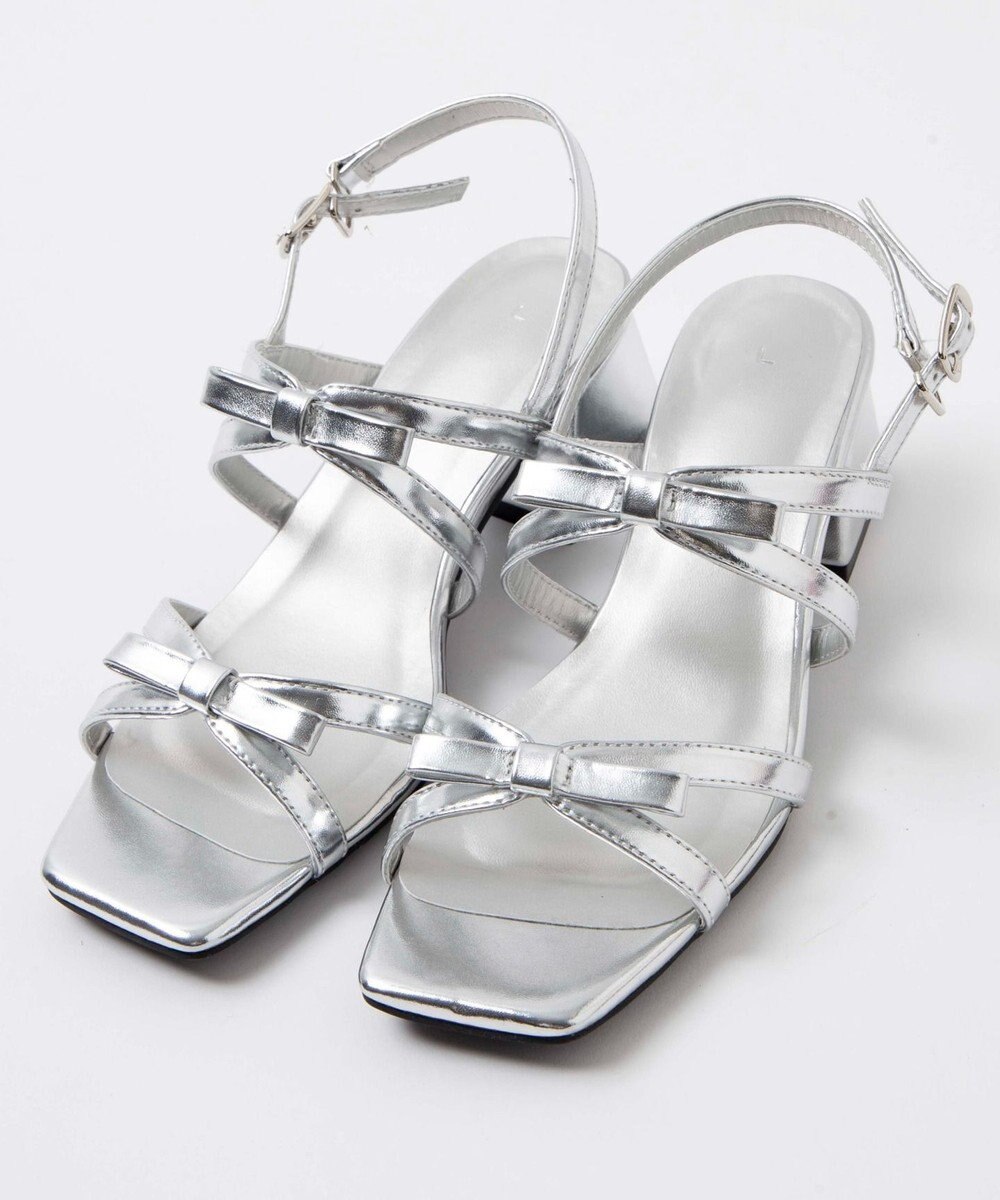 WEGO リボンヒールサンダル 