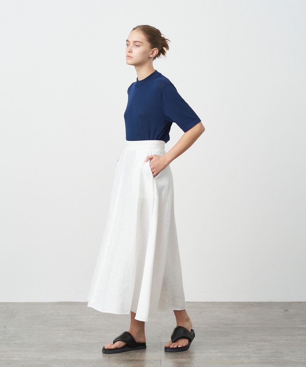 ATON HEMP OXFORD | フレアスカート 