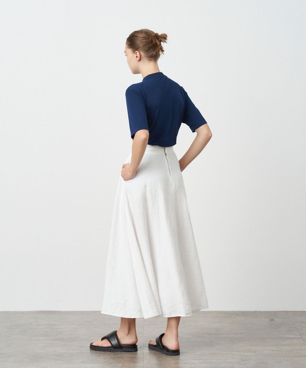 ATON HEMP OXFORD | フレアスカート 
