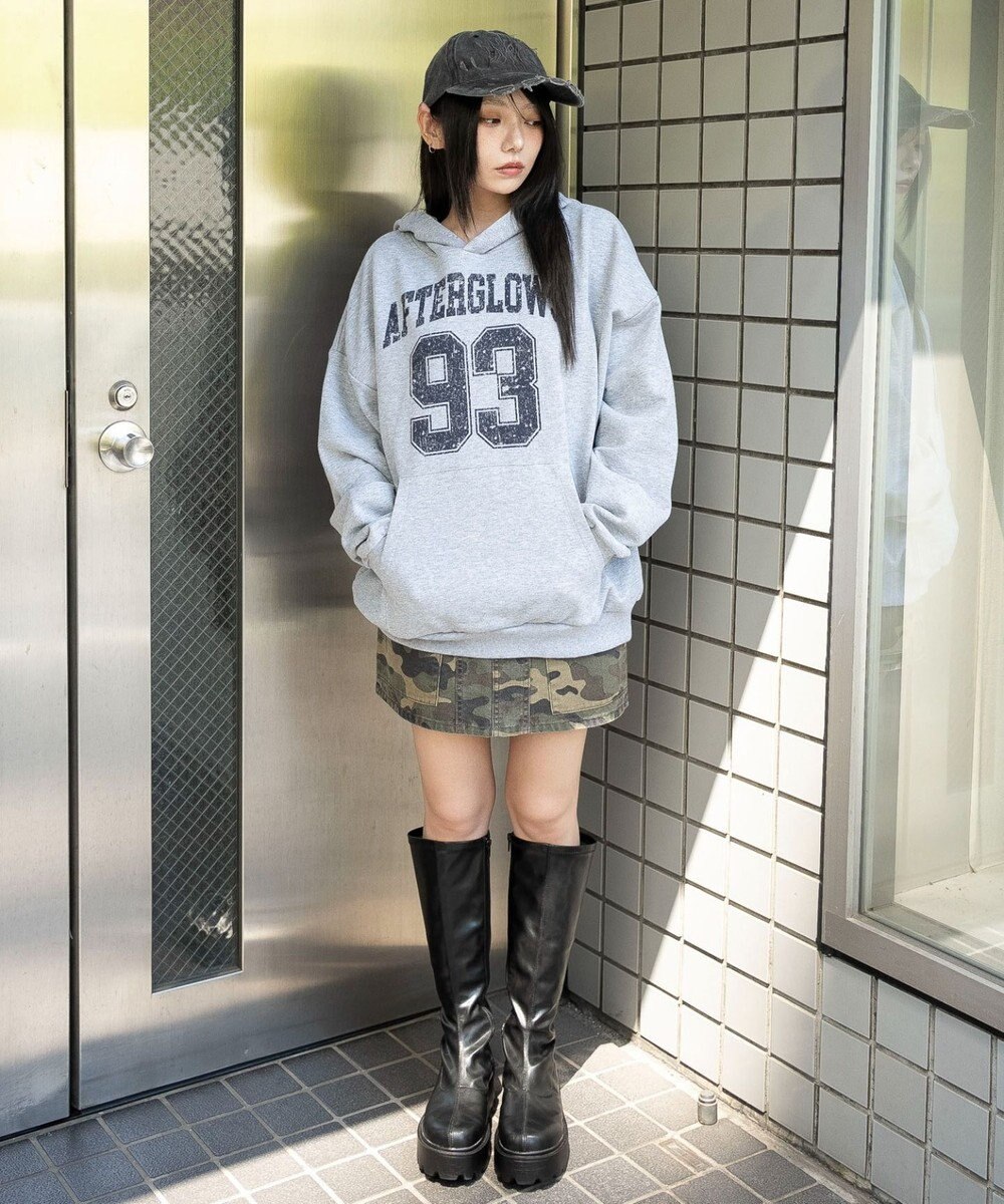 WEGO グラフィックプルパーカー 