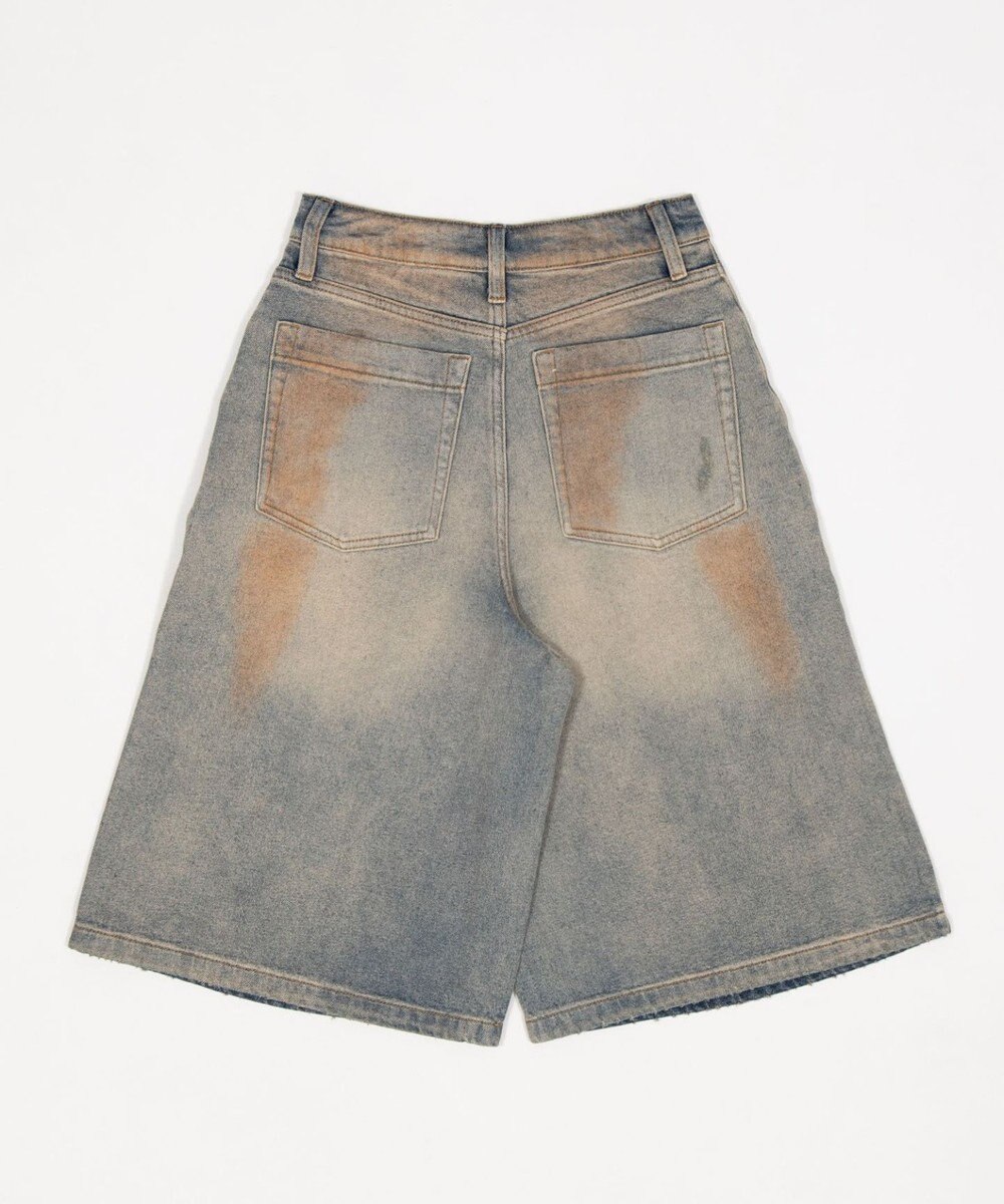 WEGO ダメージデニムハーフパンツ 