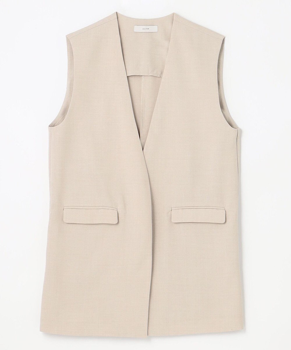 ANY リネンライクエアーヴィンテージ ジレ 