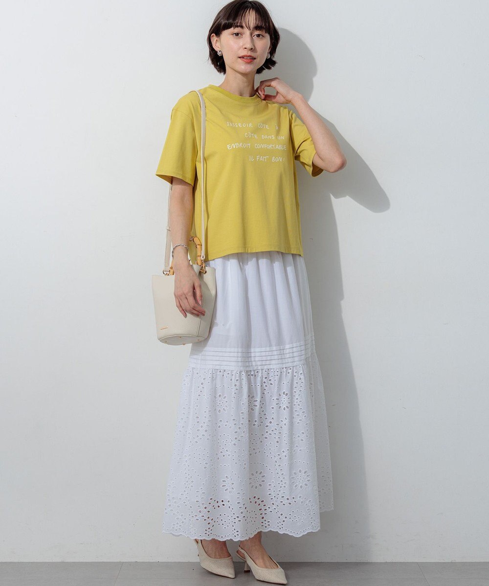 23区 S 【先行予約】リラクシーシルエット メッセージ ロゴTシャツ 