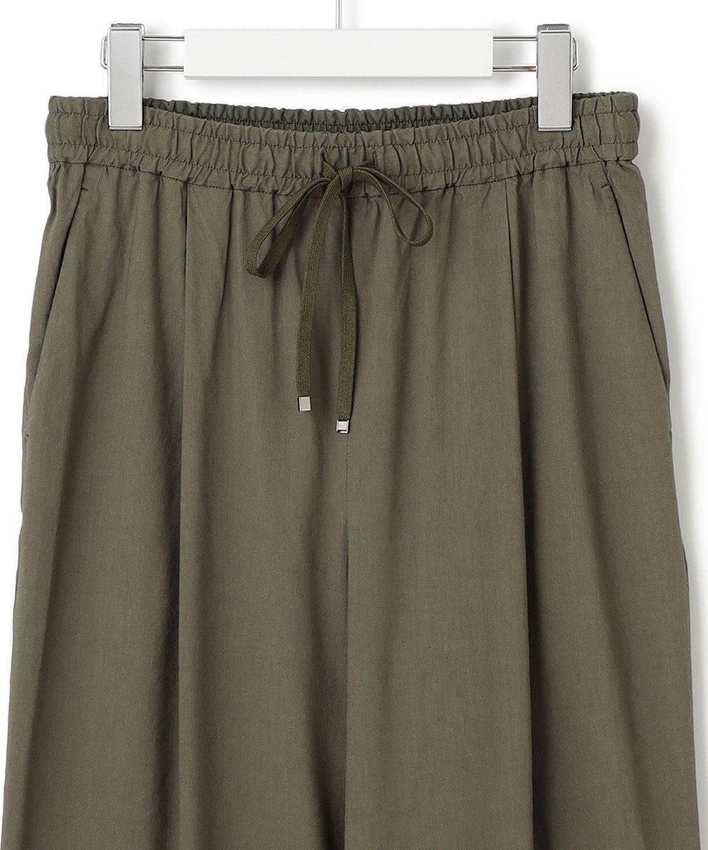 23区 【STORY7月号掲載/洗える】リネンヴィスコースストレッチ ドロスト パンツ 