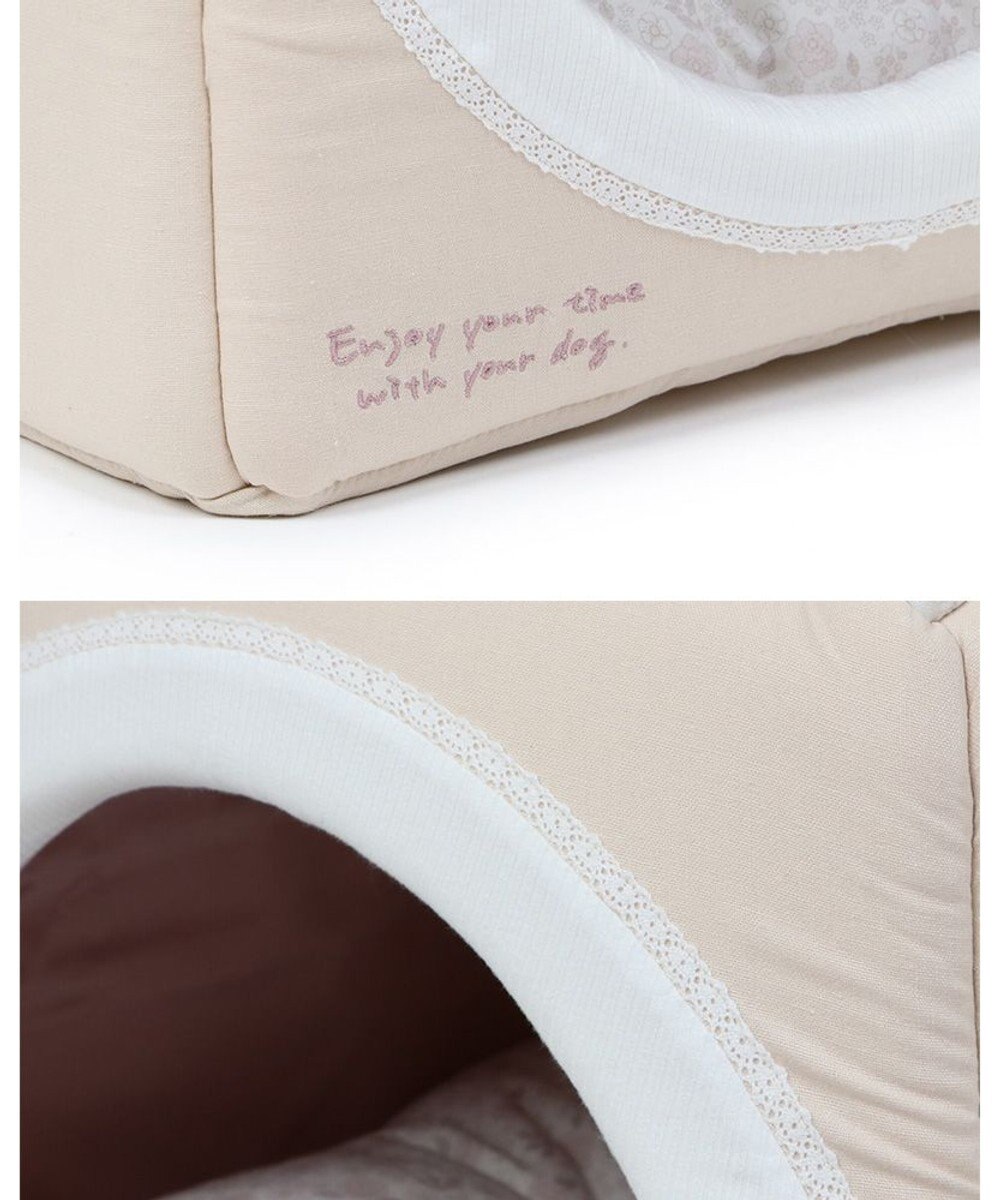 PET PARADISE 花柄 ２ｗａｙハウス カドラーベッド  (40×40cm) 