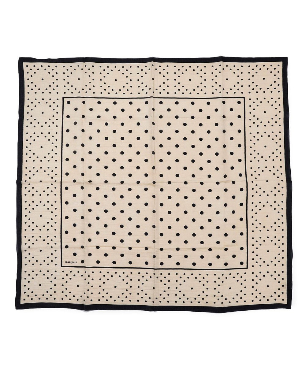 23区 manipuri ジオメドット コットンシルク ストール 