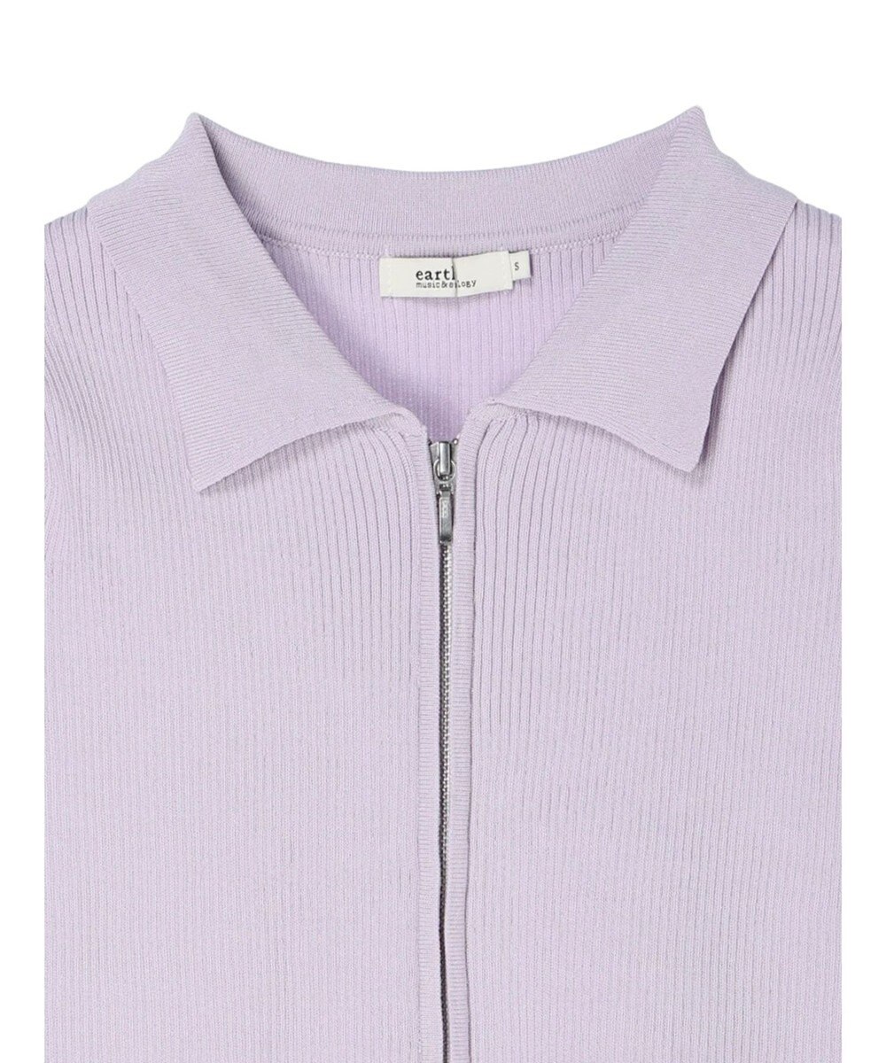 earth music&ecology 衿付きダブルＺＩＰカーディガン 