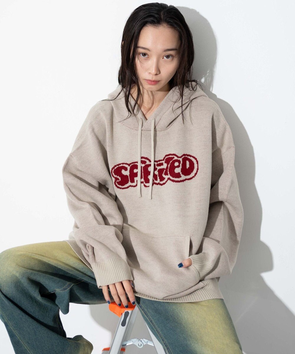 WEGO 【ユニセックス着用ITEM】ジャガードグラフィックパーカー 