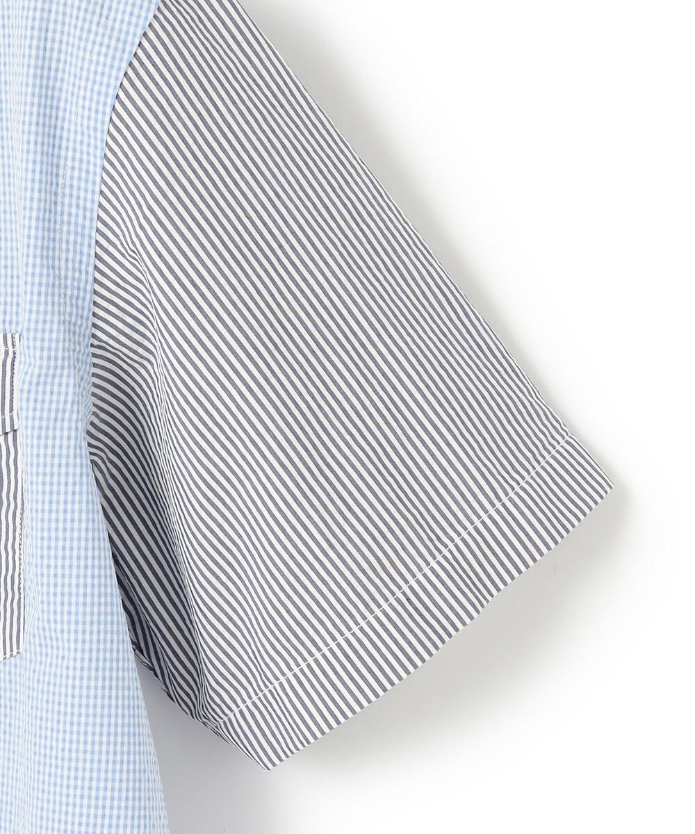 J.PRESS MEN 【クールマックス】クレイジーパターン サッカーシャツ/B.D. 