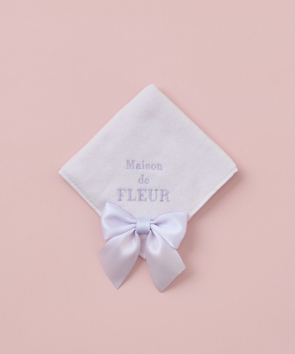 Maison de FLEUR ビッグリボンタオルハンカチ 
