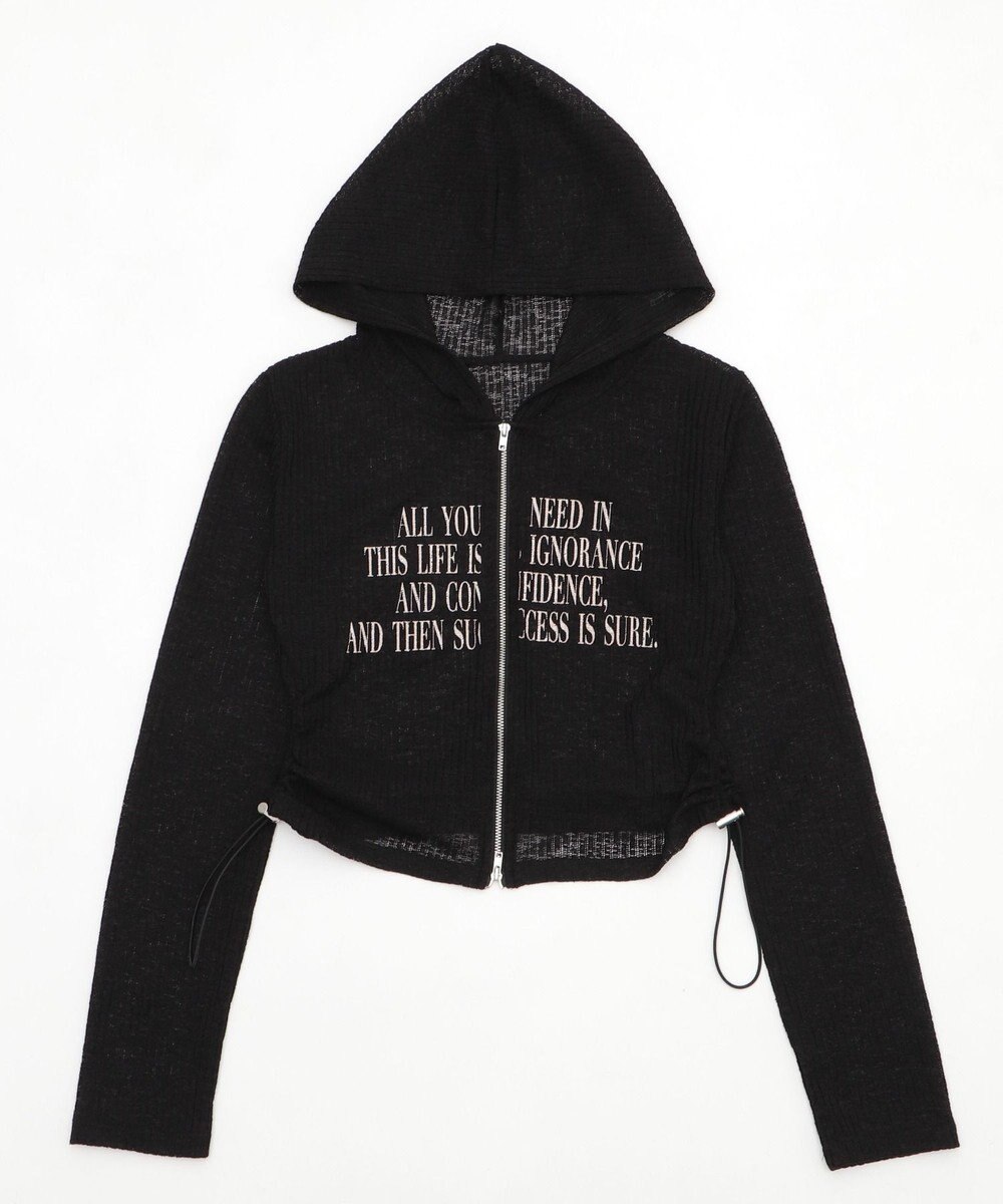 WEGO グラフィックシアーリブパーカー 