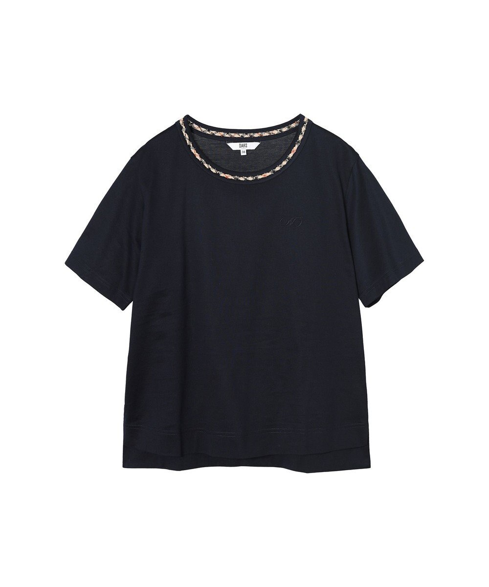DAKS ミニハウスチェック襟 Tシャツ 