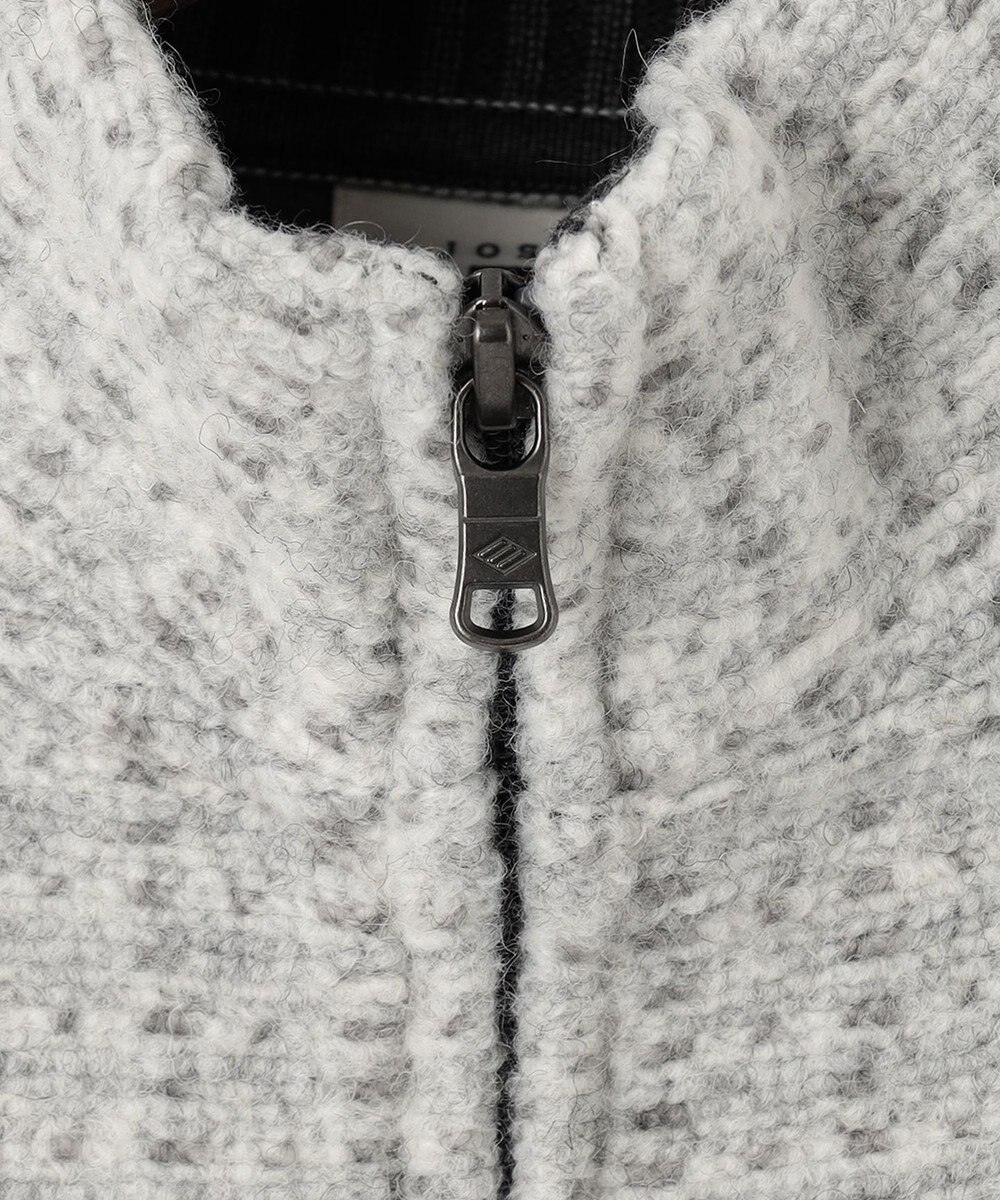 JOSEPH ABBOUD 【軽量/保温性】ウールミックスボアフリース ブルゾン 