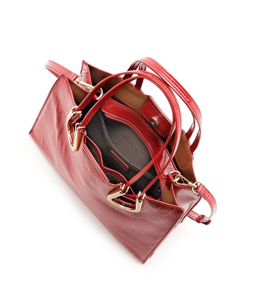 MioFIRANO ホースシューエナメルハンドバッグ 2WAY　FIRANO フィラノ 