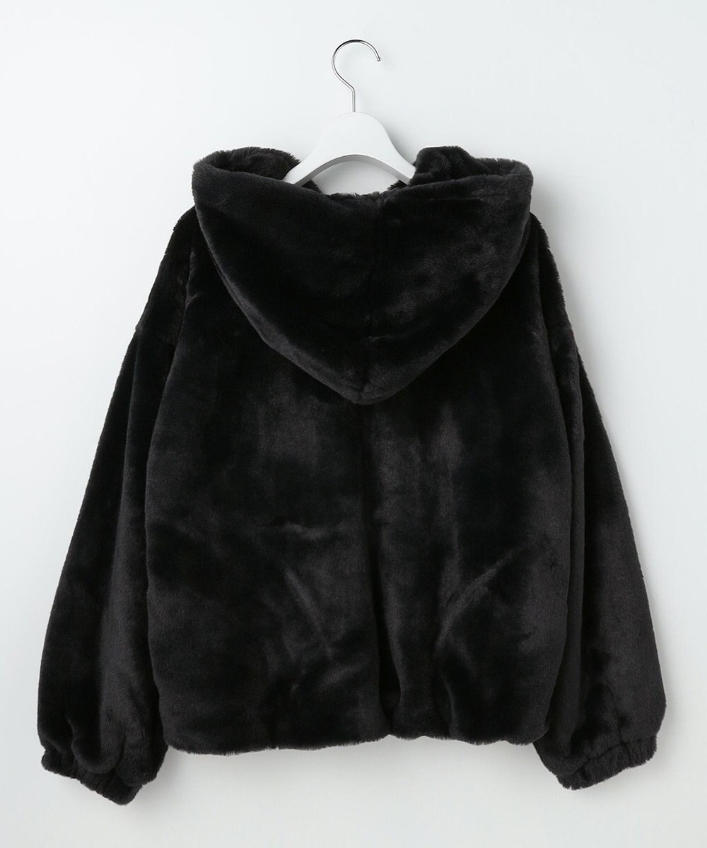 Feroux フード付きフェイクファー パーカー 