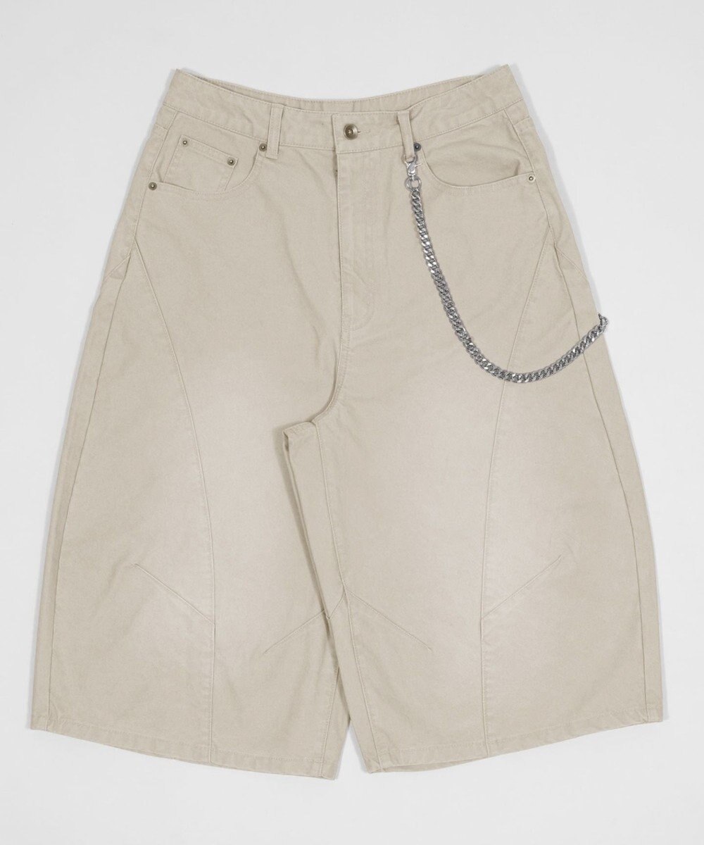 WEGO 【SMLサイズ展開】チェーン付きバルーンショーツ 
