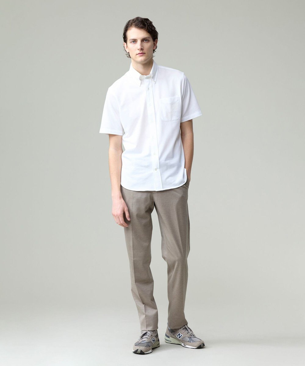 J.PRESS MEN 【ストレッチ / ウォッシャブル可 】布帛ライクスマートジャージー パンツ 