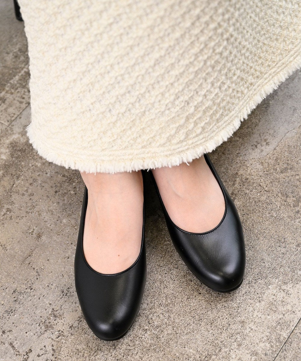 Pointer 日本製 本革 生活防水機能付きパンプス 