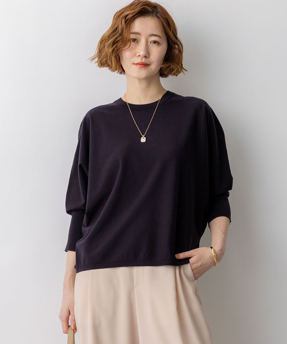 23区 L 【先行予約】ネオコンフォートストレッチ ドルマン ニット 