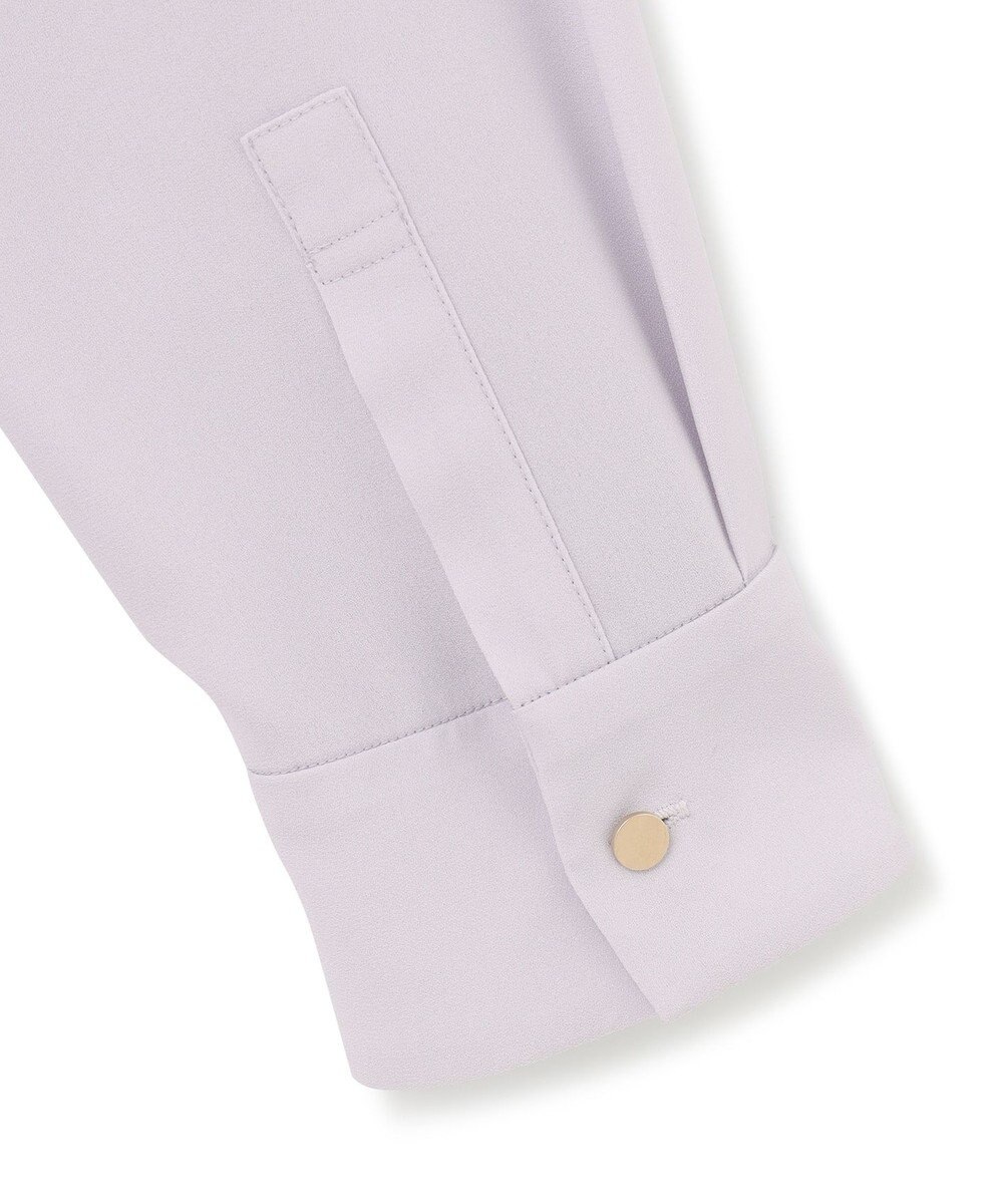 23区 S 【洗える】 バックサテンアムンゼン キーネック ブラウス 