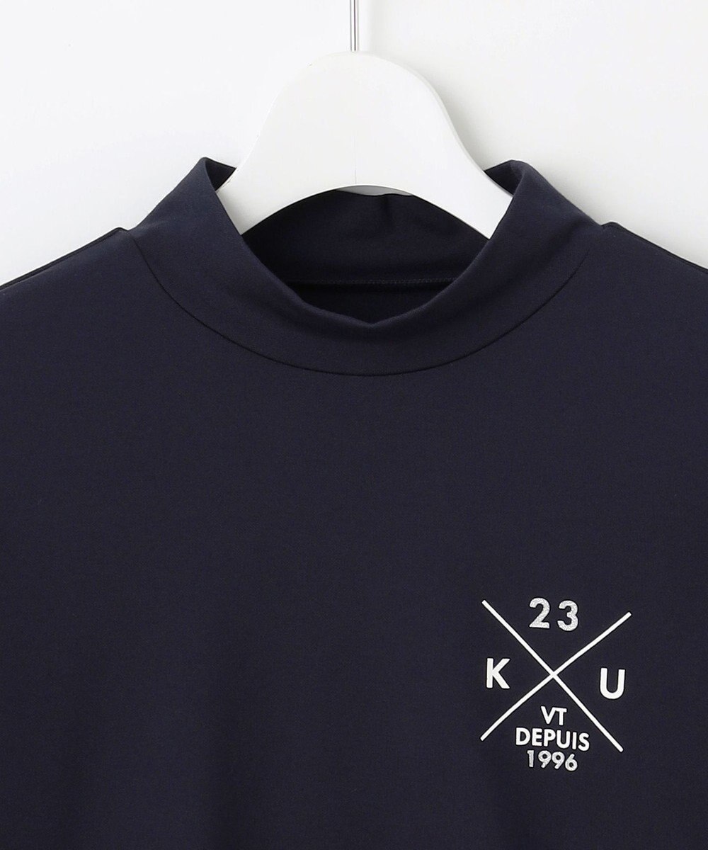 23区GOLF 【WOMEN】【吸水速乾/UVカット】ベアスムースモックシャツ 