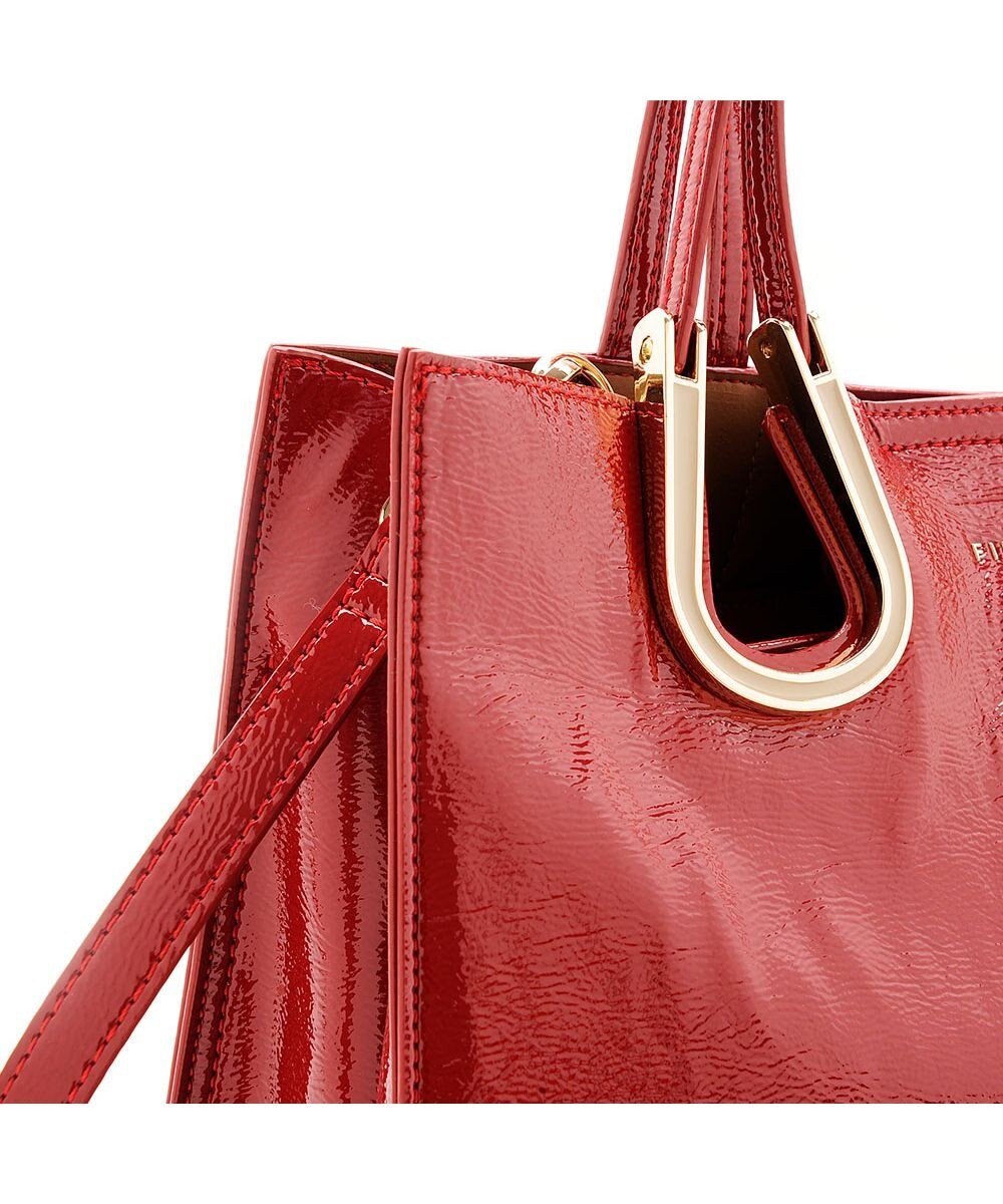 MioFIRANO ホースシューエナメルハンドバッグ 2WAY　FIRANO フィラノ 