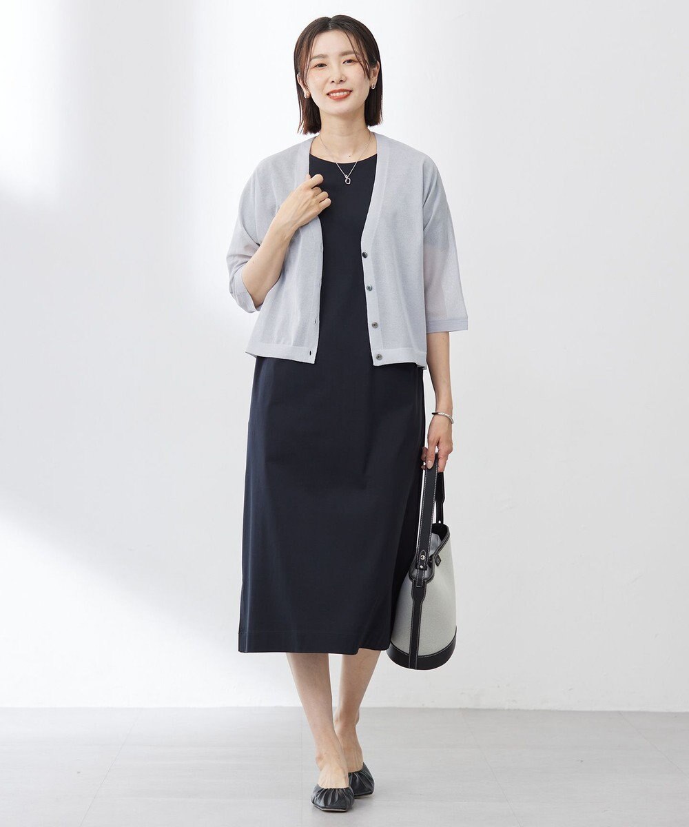 J.PRESS LADIES S 【WEB限定カラーあり・洗える】コットンスムース ドルマンスリーブ ワンピース 