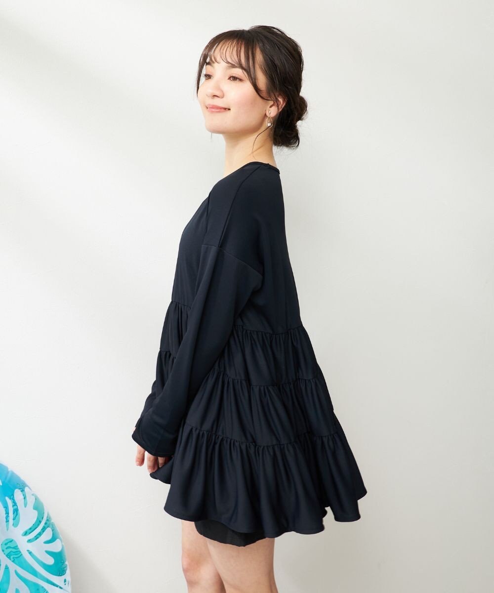 OP／FILA 【Ocean Pacific】フレアラッシュＴシャツ 