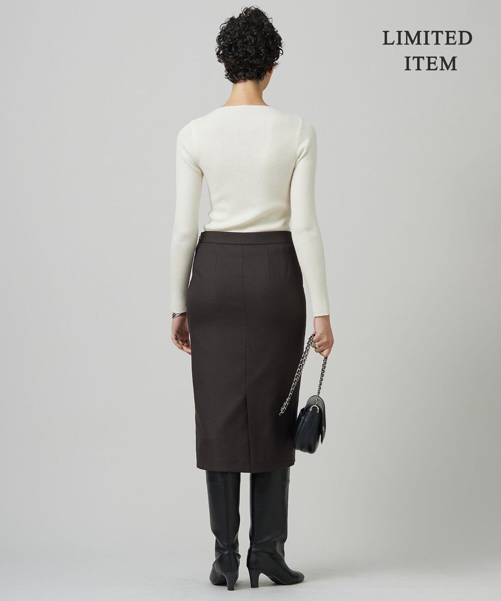 ICB 【WEB限定】 エクストラファインメリノ ボートネックプルオーバー 