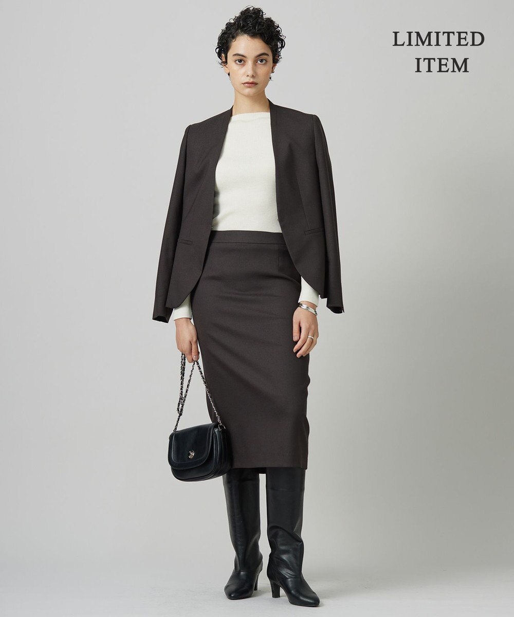 ICB 【WEB限定】 エクストラファインメリノ ボートネックプルオーバー 