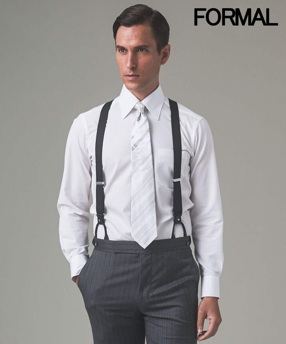 GOTAIRIKU 【WEAR BLACK】レギュラーカラー ダブルカフス ドレスシャツ 