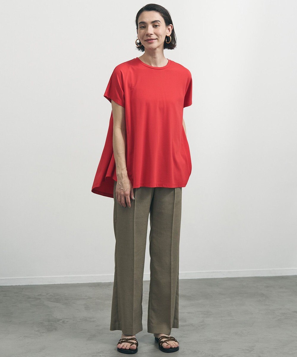 UNFILO 【セットアップ着用可/ウエストゴム】TENNEN TOUCH セミフレア パンツ 