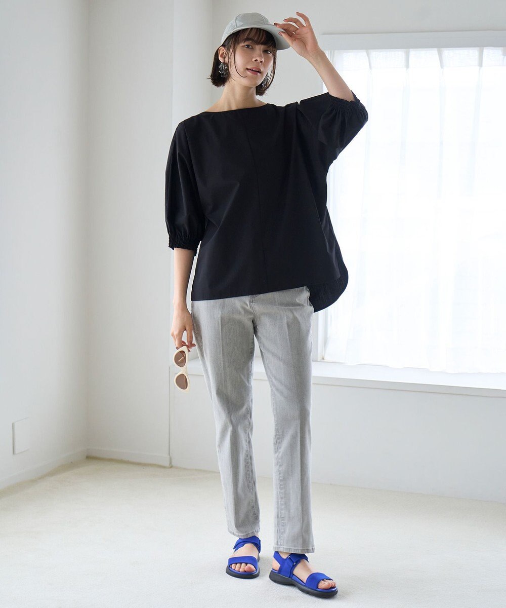 UNFILO イージーケア ドルマンブラウス 