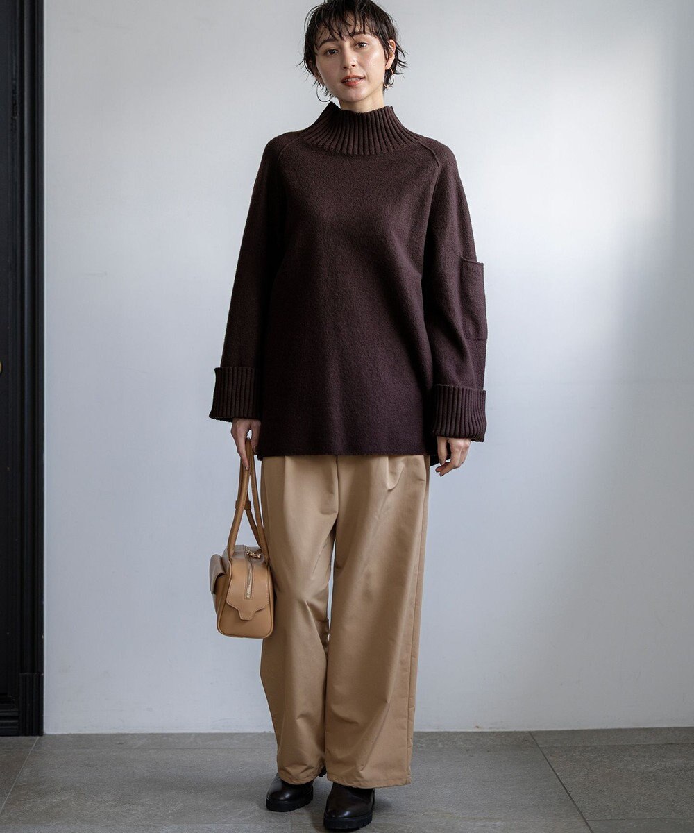 23区 S 【新色追加】ボイルドウールコンビニット チュニック 