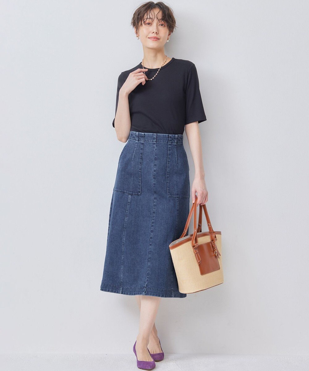 組曲 L ベーシックリブTシャツ 