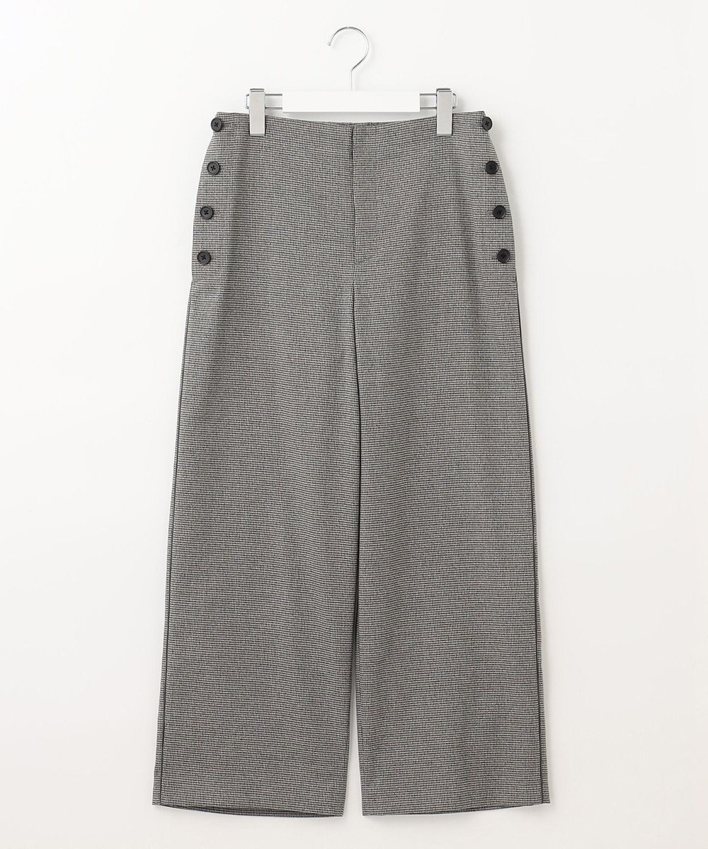 J.PRESS LADIES L 【洗える】Mixツイードチェック  セミワイド パンツ 