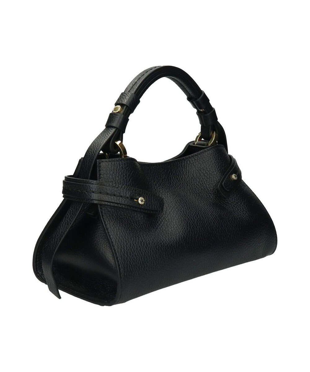 INTER-CHAUSSURES 【LORISTELLA】シュリンクレザーハンドバッグ 