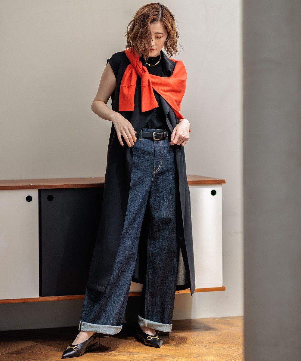 23区 【CLASSY. 10月号掲載/洗える】ドレープ ジレ 