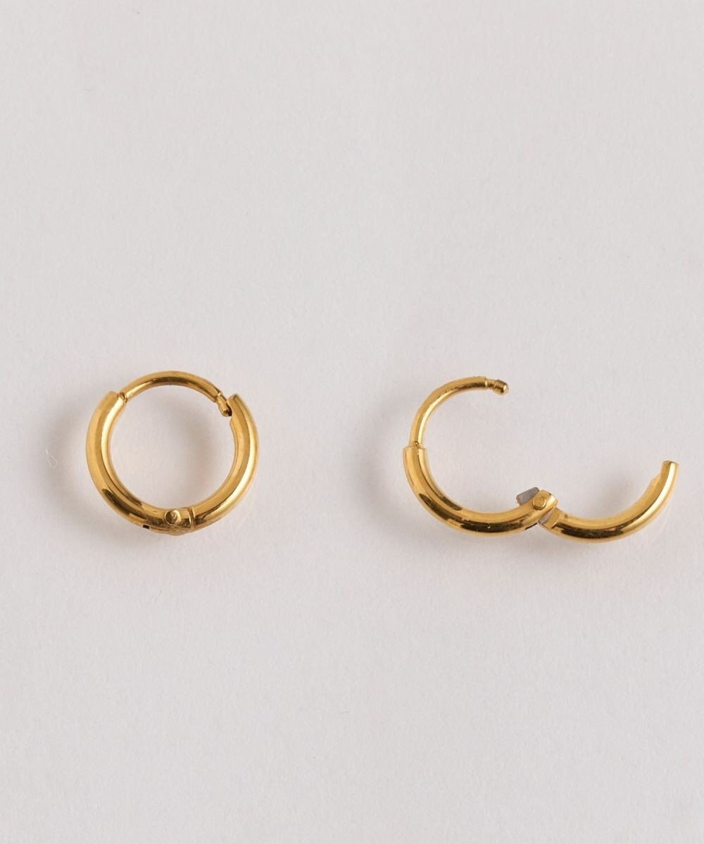 Phoebe 〈シリーズ累計販売10000点突破！〉〈金属アレルギー対応〉ミニフープピアス/サージカルステンレス　ゴールド 