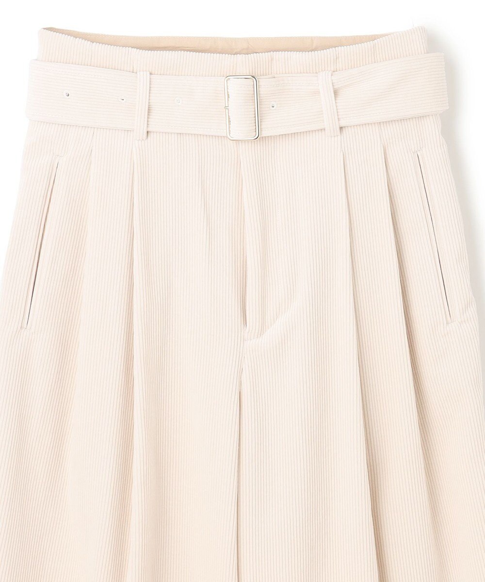 BEIGE， 【洗える】PASTEUR / ウエストベルト付きコーデュロイパンツ 