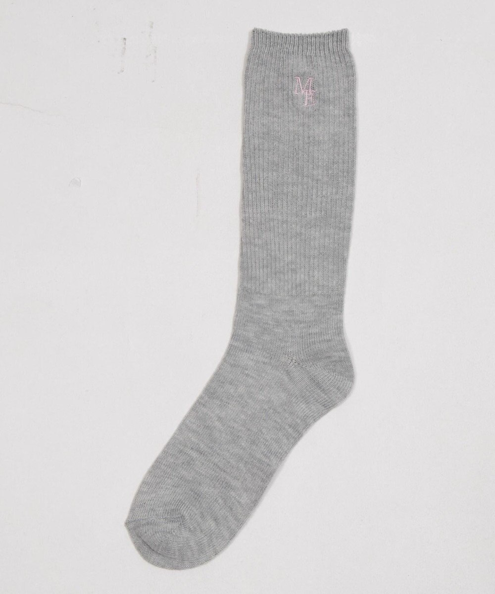 WEGO 刺繍ロゴローゲージゆるリブソックス 