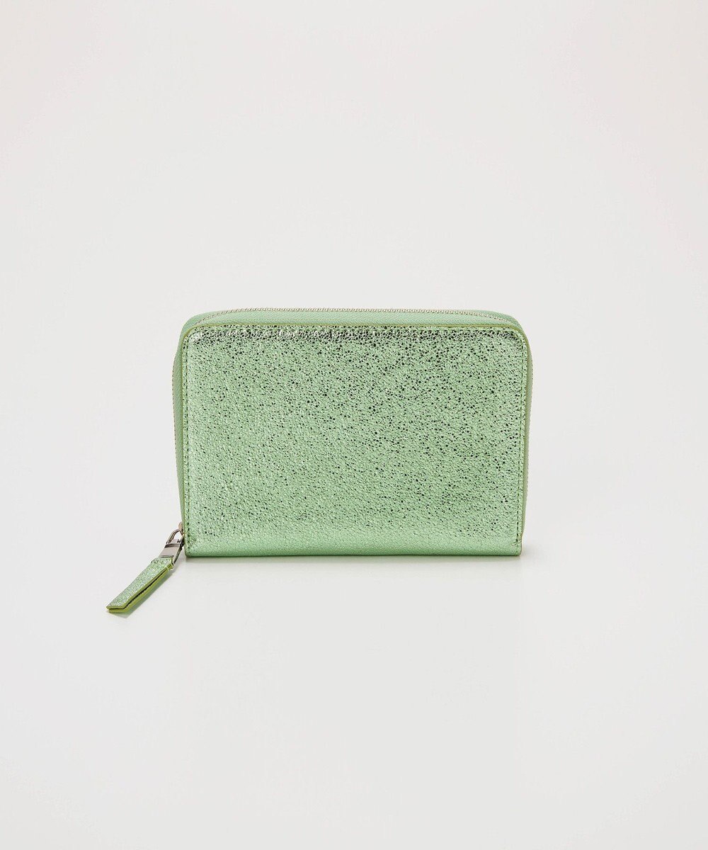 TOPKAPI 【TREASURE TOPKAPI】ウォッシュド レザー メタリック ラウンドファスナー 二つ折り財布/パスポート対応 