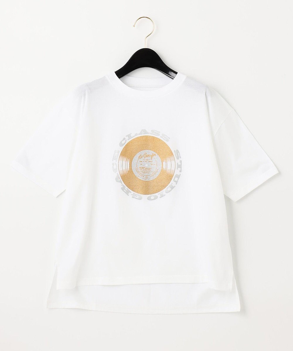 GRACE CONTINENTAL レコードプリントTシャツ 