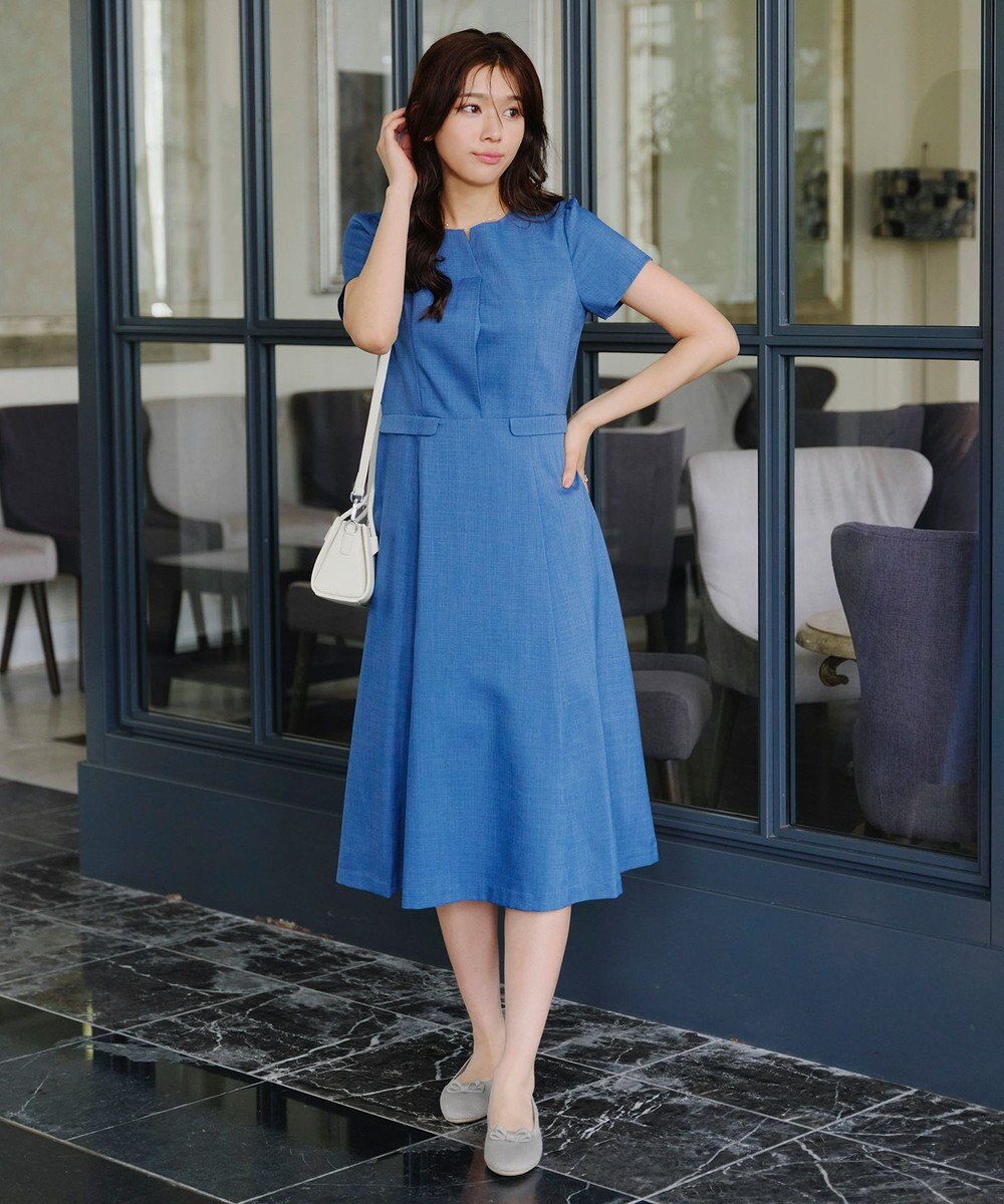 Tiaclasse 【安田美沙子さん着用/小倉優子さん着用・洗える/撥水】プチリボンニットフラットパンプス 