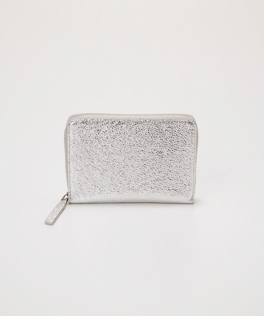 TOPKAPI 【TREASURE TOPKAPI】ウォッシュド レザー メタリック ラウンドファスナー 二つ折り財布/パスポート対応 